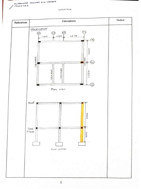 column design  geometry civil engineering