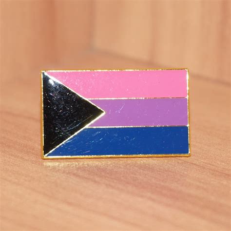 Bi Demi Pride Small Enamel Pin Pridepoint