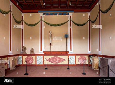 Interior Of The Aedes Flag Sanctuary Of The Principia Commandery