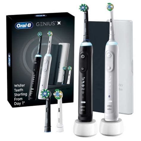 Oral B Genius X Rechargeable Electric Toothbrush 2 Pack 1 Unit QFC