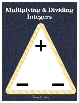 Integer Rules Poster Set by Thomas Creations | TPT