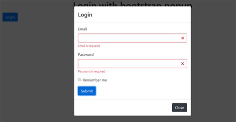 Make Login Form By Using Bootstrap Modal With Php Ajax Off