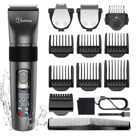 Hatteker Hair Clippers For Men Cordless Hair Cutting Kit Waterproof