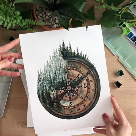 Compass Painting