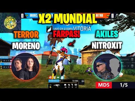 X2 MUNDIAL TERROR E MORENO VS AKILES E NITROXIT MUITAS FARPAS