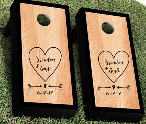 Custom Cornhole Decal Wedding Decals Custom Wedding Signs Bride Groom