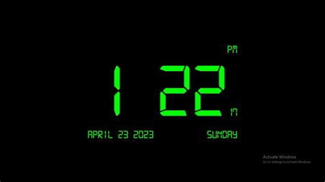 Digital Clock Screensaver Windows At Cameron Kopsen Blog