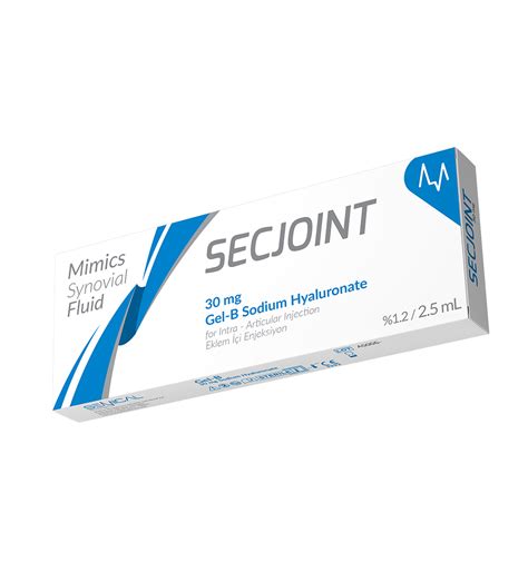 Secjoint Gel B Sodium Hyaluronate Mg Ml Semical Biosurgery