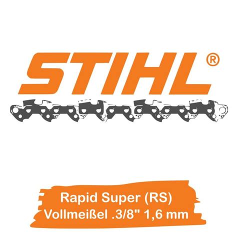 Stihl S Gekette Mm Tg Cm Vollmei El Rapid Super Rs