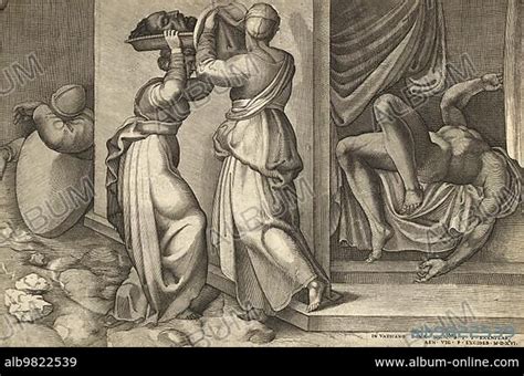 Biblical Story Judith Presents The Head Of Holofernes To Her Servant