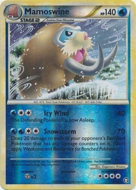 Mamoswine Holo Rare Reverse Holo Lp English Pokemon