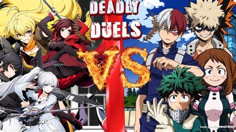 Team Rwby Vs Team My Hero Academia Rooster Teeth Vs Funimation Deadly Duels Youtube