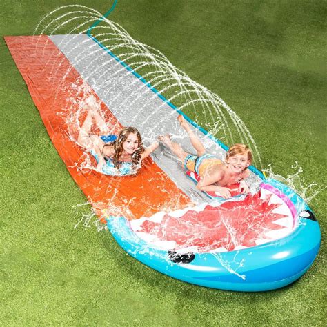 Sloosh 21ft Slip Slide 2 Person Deluxe Water Slides With 2