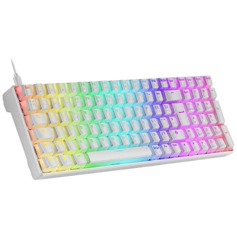 Mars Gaming MKULTRA Teclado Mecánico Blanco Switch Azul PcComponentes