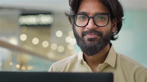 Happy Confident Indian Arabian Ethnic Multiracial Bearded Businessman