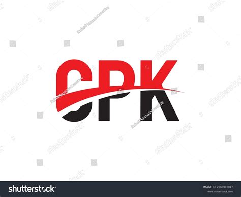 Cpk Letter Initial Logo Design Vector Stock Vector Royalty Free