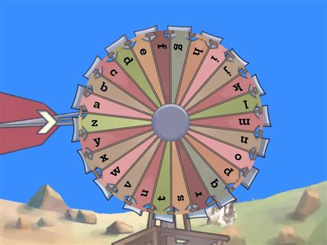 Mengenal Abjad Random Wheel
