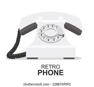 Ringing Black Stationary Phone Rotary Dial Stock Vector Royalty Free