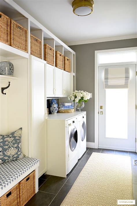 Mudroom And Laundry Room Reveal Citrineliving Laundry Room Update Laundry Mud Room Mudroom