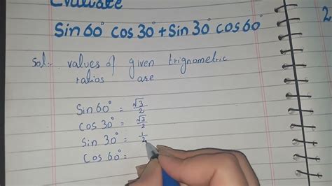 Cos 60 Sin 30 Khám Phá Giá Trị Lượng Giác Đặc Biệt