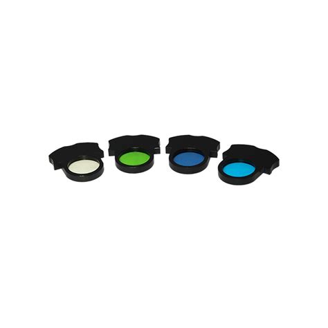 24mm Color Filter Kit For Compound Microscopes Blue Green Yellow Matte White Boli Optics