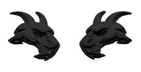 Pair New Head D Emblem For Trx Ram Fender Badge Hellcat Style