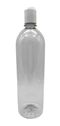 Botella Pet Transparente 1lt Con Tapa Disktop 50 Pzas