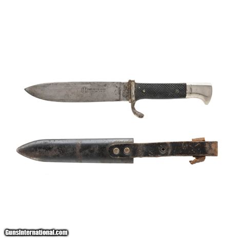 WWII German Hitler Youth Knife With Motto By Carl Heidelberg Solingen