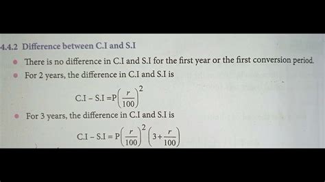 Difference Between CI And SI Difference Between Compound Interest And