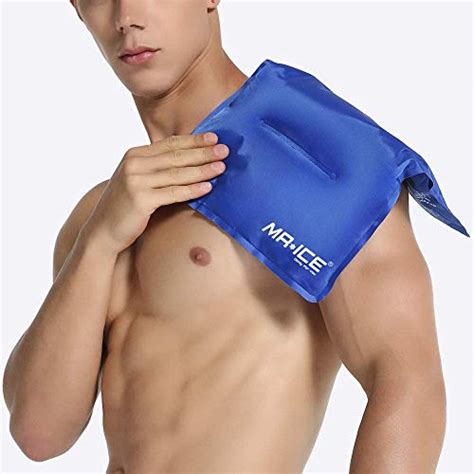 Large Flexible Gel Ice Pack Wrap With Straps Hot Cold Compress For Hip Surgery Knee Injuries