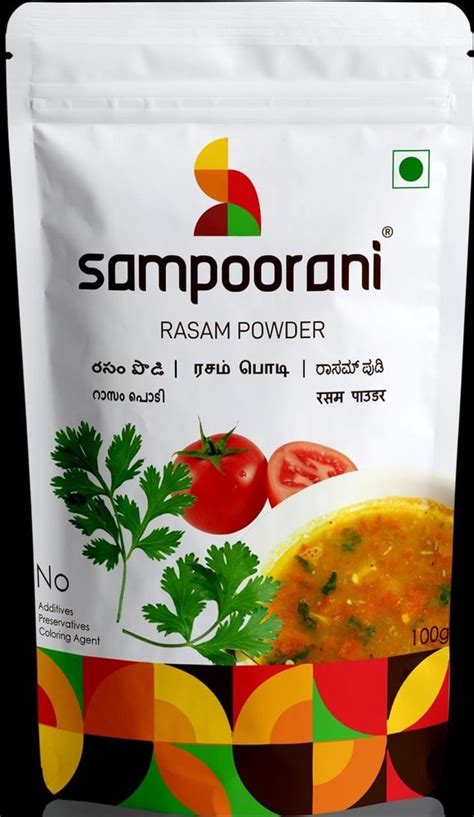 Sampoorani Rasam Powder Packaging Size 100 G Packaging Type Packets