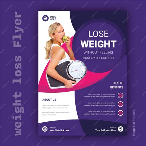 Premium Vector Fitness Weight Loss Flyer Design