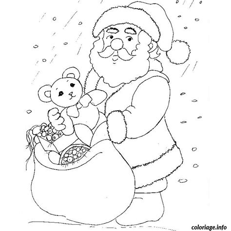 Coloriage Pere Noel Et Hotte Jecolorie