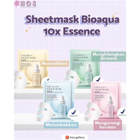 Jual Bioaqua Sheetmask X Essence Shopee Indonesia