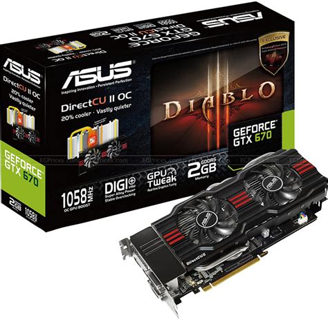 ASUS GeForce GTX 670 DirectCU II OC 2GB GDDR5