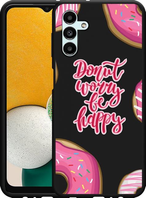 Cazy Hoesje Zwart Geschikt Voor Samsung Galaxy A13 5G Donut Worry Bol