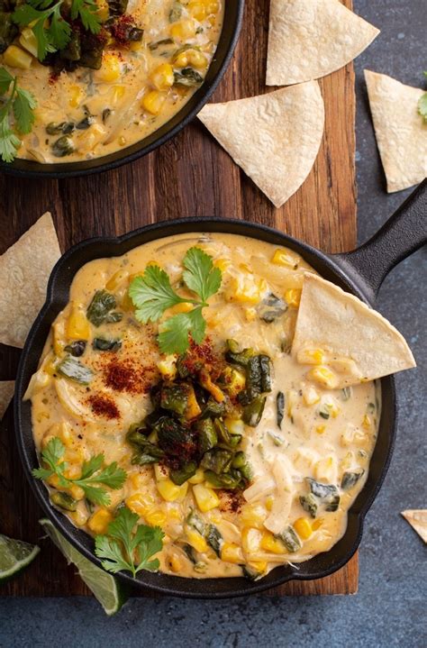 Cheesy Poblano Corn Dip