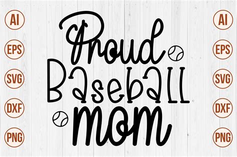 Proud Baseball Mom Graphic By Creativemomenul022 · Creative Fabrica