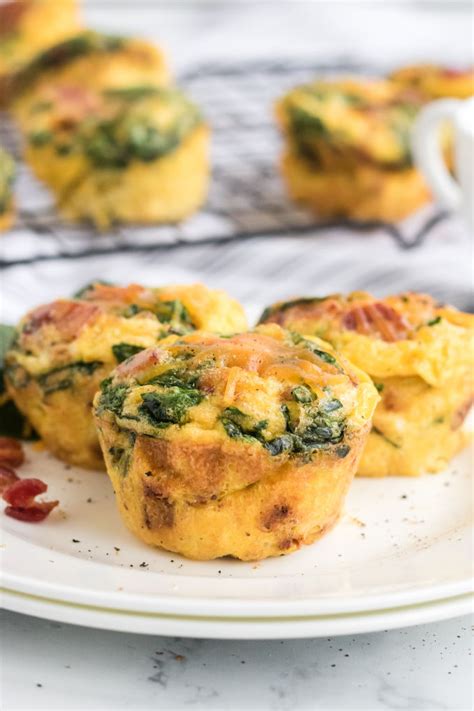 Spinach & Cheese Egg Muffins - Simply Stacie