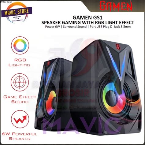 Jual Speaker Gamen Gs Laptop Pc Gaming Soundbar Super Bass Portable