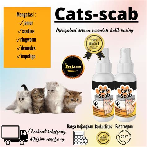 Jual Anti Scabies Obat Jamur Kucing Obat Kulit Scabies Demodex Impetigo