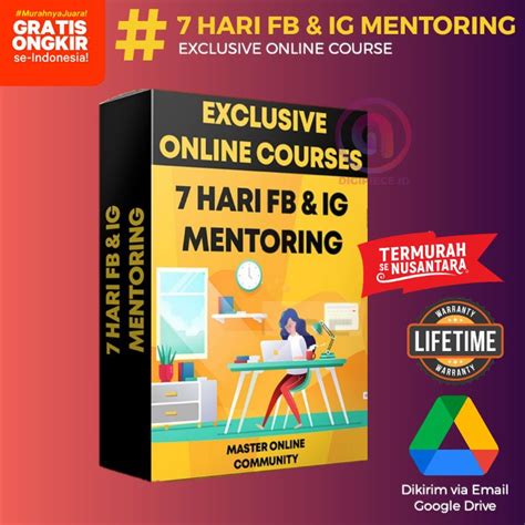 Jual 7 HARI MENTORING FB IG COURSE LENGKAP EXCLUSIVE Shopee Indonesia