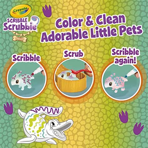 Crayola Scribble Scrubbie Pets Dinosaur Waterslide Dinosaur Toys For