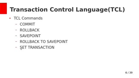 Transaction Control Language Tcl Commands Youtube