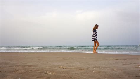 Bildet Strand Landskap Hav Kyst Horisont Himmel Pike