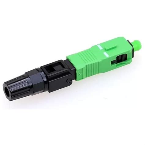 P S Conector Fast R Pido Ftth Sc Apc Verde Reutiliz Vel