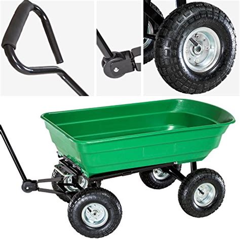 TecTake Heavy Duty Wheelbarrow Garden Trolley Mesh Cart Max Load