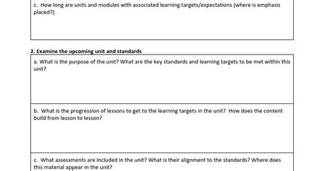 Team Tool Deepen Understanding Of Unit Pacing Google Docs