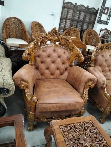 Teak Wood Heavy Carving Seater Sofa Set At Set Sofa Set In