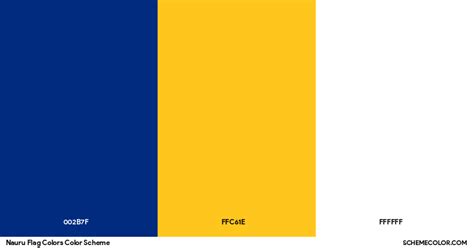 Nauru Flag Colors - Flags - SchemeColor.com